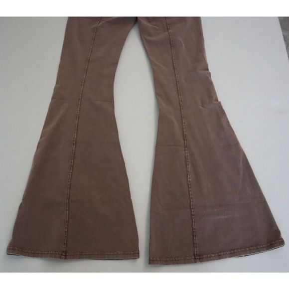 Out From Under x Urban Outfitters Women’s Sz S Brown Aria Seamed Flare Pants - Picture 7 of 7